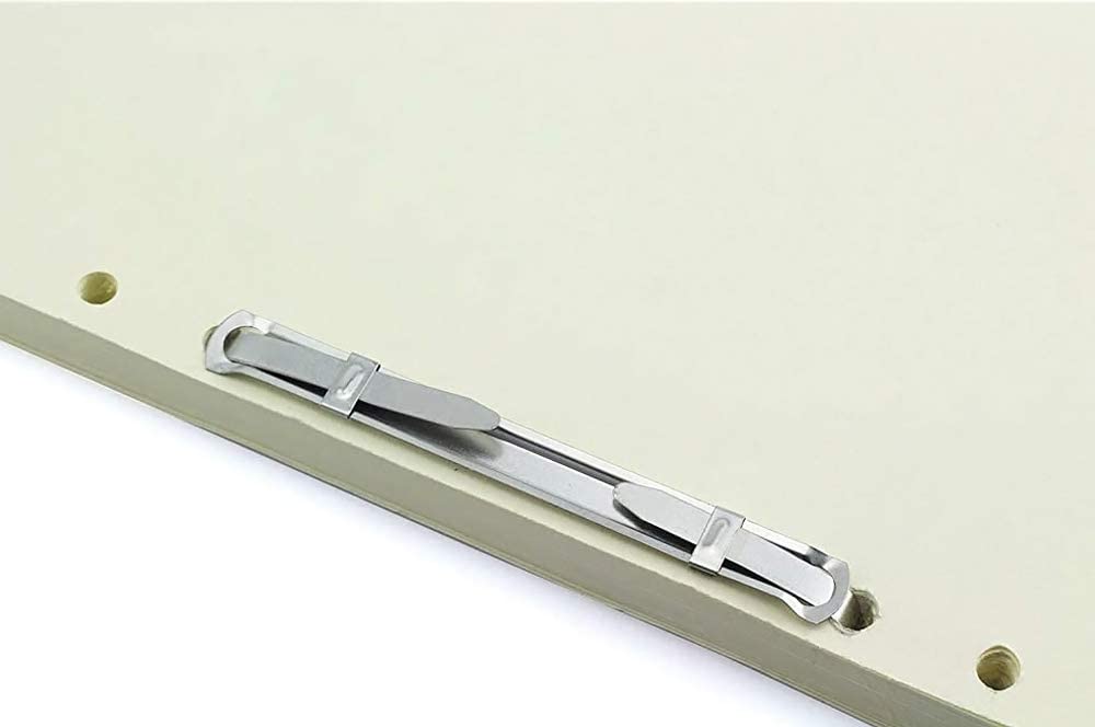 2 Inch Capacity Premium Prong Paper Fastener Complete Set, 2.75 Inch Base with Standard 2-Hole Punch, Pack of 5 Boxes (50 per Box) by Olympx