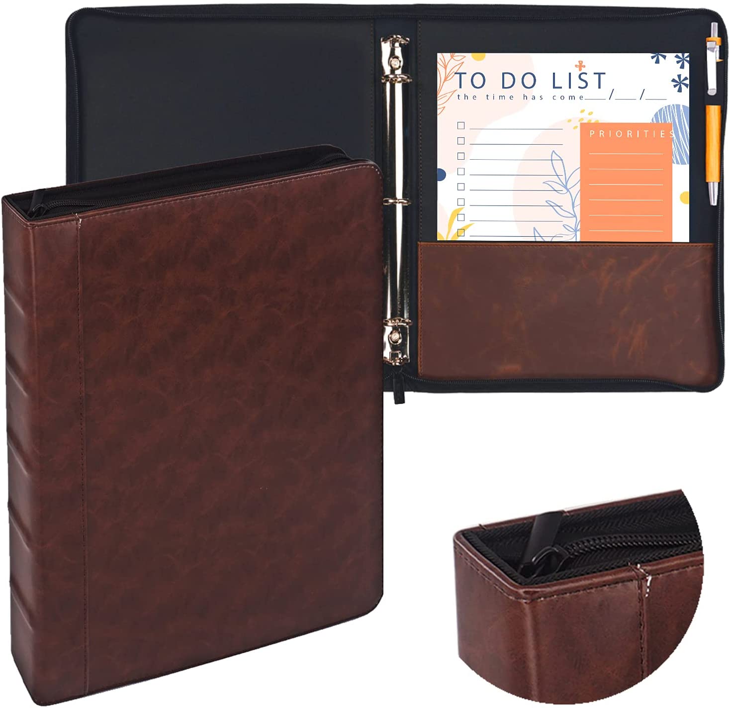 Faulkner 3 Ring Zipper Binder