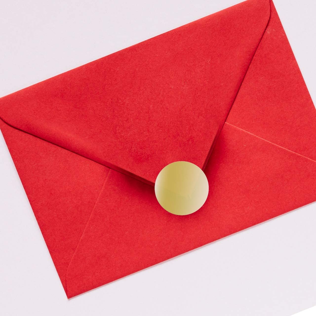 Gold Paper Stickers, Round, Self-Adhesive - 1000 Labels Per Roll