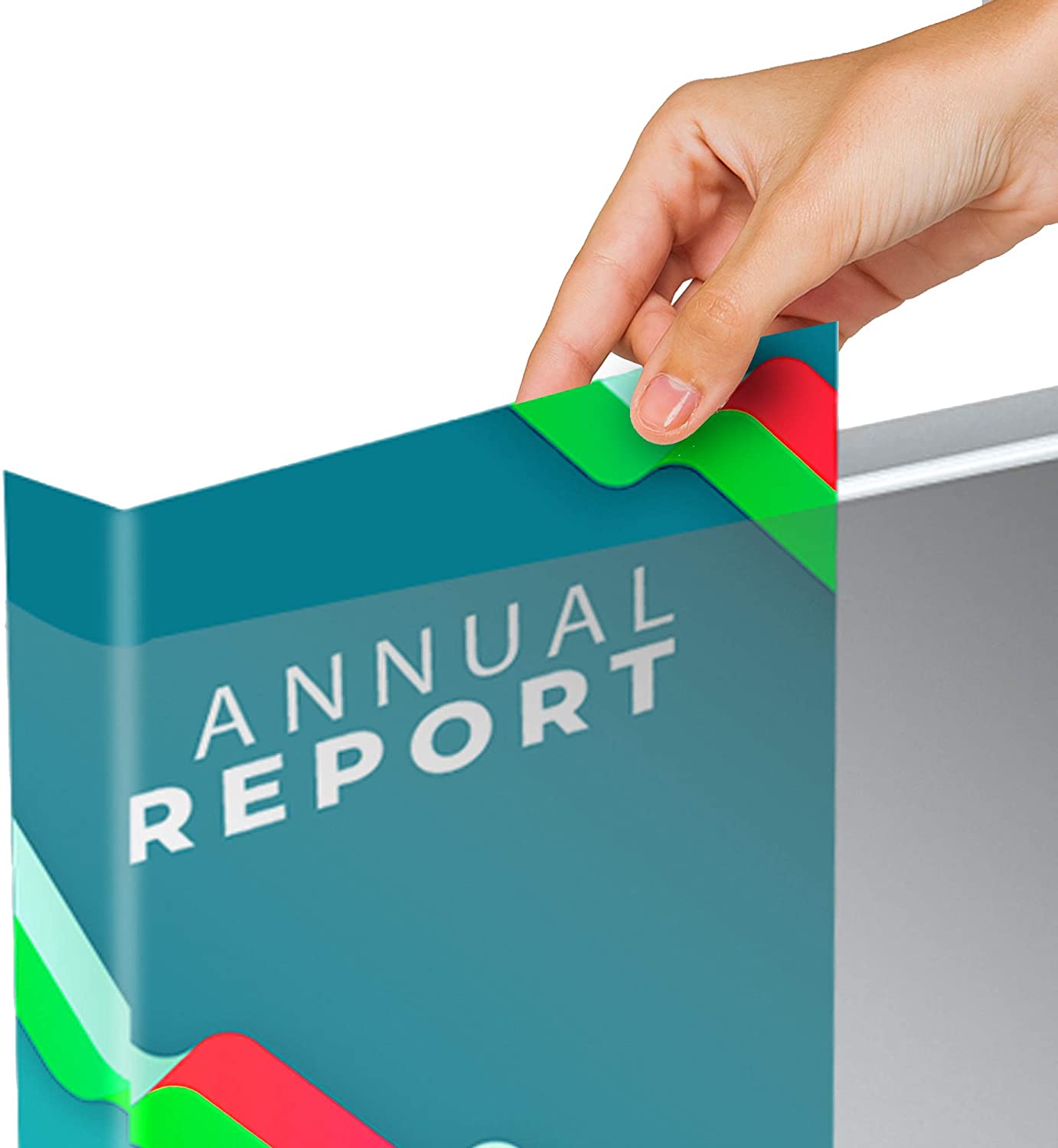 Landscape View Binder, White, 1.5 inch Round Ring - Pack of 4