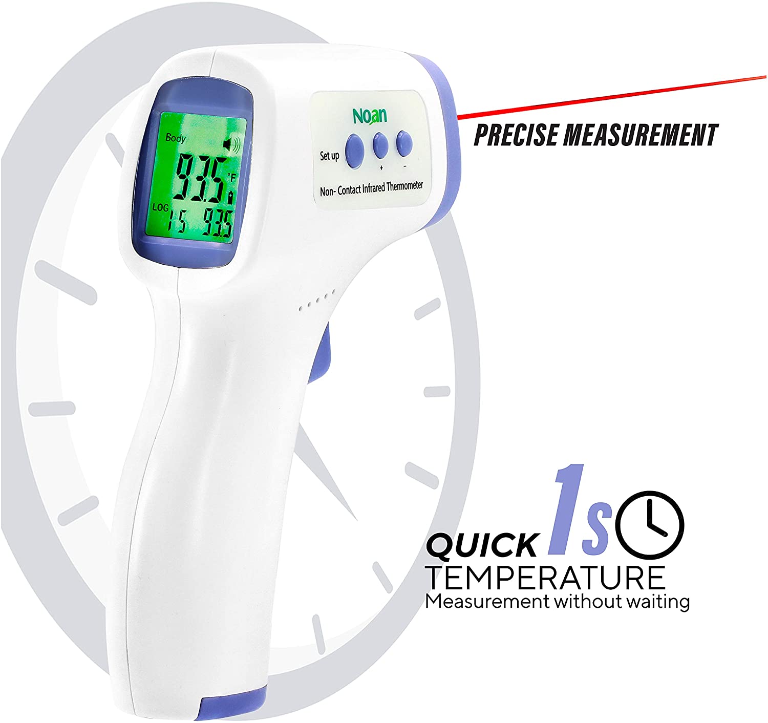 Professional Non-Touch Infrared Thermometer - Body & Object